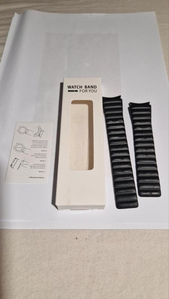 Magnetische Band Zwart - Samsung Watch4/Later, Sieraden, Tassen en Uiterlijk, Activity trackers, Gebruikt, Android, Zwart, Waterdicht