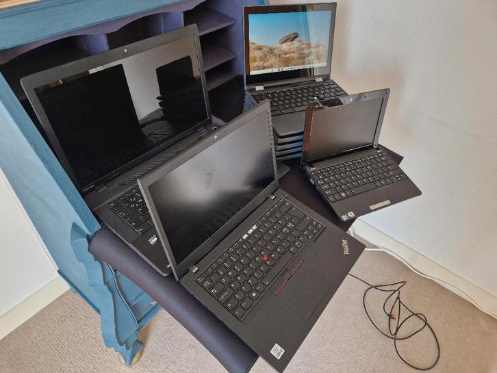 8x Partij Laptops - Restant uit Reparaties, Computers en Software, Windows Laptops, Gebruikt, 15 inch, HDD, SSD, Onbekend, Ophalen of Verzenden