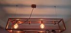 Mooie metalen hanglamp bronskleur, Huis en Inrichting, Lampen | Hanglampen, Ophalen, Zo goed als nieuw, Metaal, Minder dan 50 cm