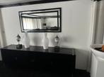 Luxe zwart dressoir met spiegel – modern design, Ophalen, Zo goed als nieuw, 50 tot 75 cm, 200 cm of meer