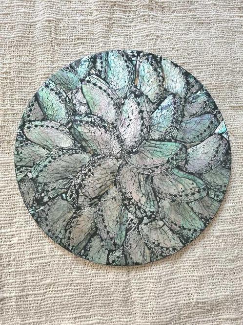 Schelpen placemats Abalone uit Bali, Huis en Inrichting, Woonaccessoires | Onderzetters, Nieuw, Bord, Ophalen of Verzenden