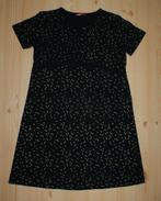 Hema feestjurkje maat 146/152 van shirtstof met gouden glitt, Meisje, Ophalen of Verzenden, Zo goed als nieuw, Jurk of Rok