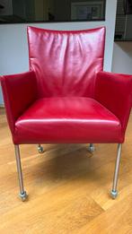 8 eetkamerstoelen bert plantagie, Huis en Inrichting, Fauteuils, Ophalen, Gebruikt, Minder dan 75 cm, Leer