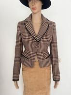 schitterend gevoerd vintage colbert van Scrupoli maat 36/38, Scrupoli, Beige, Ophalen of Verzenden, Zo goed als nieuw