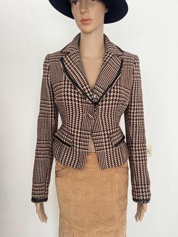 schitterend gevoerd vintage colbert van Scrupoli maat 36/38 beschikbaar voor biedingen