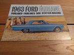 Brochure Ford Fairlane 1963, Ophalen of Verzenden, Zo goed als nieuw, Ford