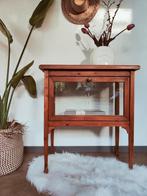 Antiek  Theekastje, Ophalen of Verzenden, Zo goed als nieuw, 25 tot 50 cm, Glas