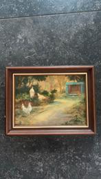 Schilderij boerenerf Haakman, Antiek en Kunst, Kunst | Schilderijen | Klassiek, Ophalen of Verzenden