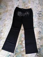 Pantalon, broek met tribal zilver, zwart, S, Melrose, Kleding | Dames, Broeken en Pantalons, Zwart, Ophalen of Verzenden, Maat 36 (S)