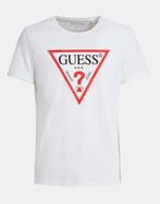 Guess wit organisch katoenen T-shirt mt S, Kleding | Heren, T-shirts, Wit, Ophalen of Verzenden, Zo goed als nieuw, Guess