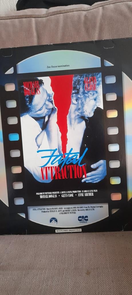 Laserdisc Fatal Attraction  PAL, Ophalen of Verzenden