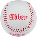 Honkbal Abbey wit/rood (diameter 7 cm), Ophalen of Verzenden, Nieuw, Bal