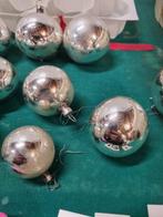 kerstballen retro zilver jaren 70 zilver [b121], Ophalen of Verzenden