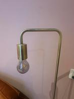 Staande goudkleurige lamp, Huis en Inrichting, Lampen | Vloerlampen, Ophalen, Metaal, 100 tot 150 cm