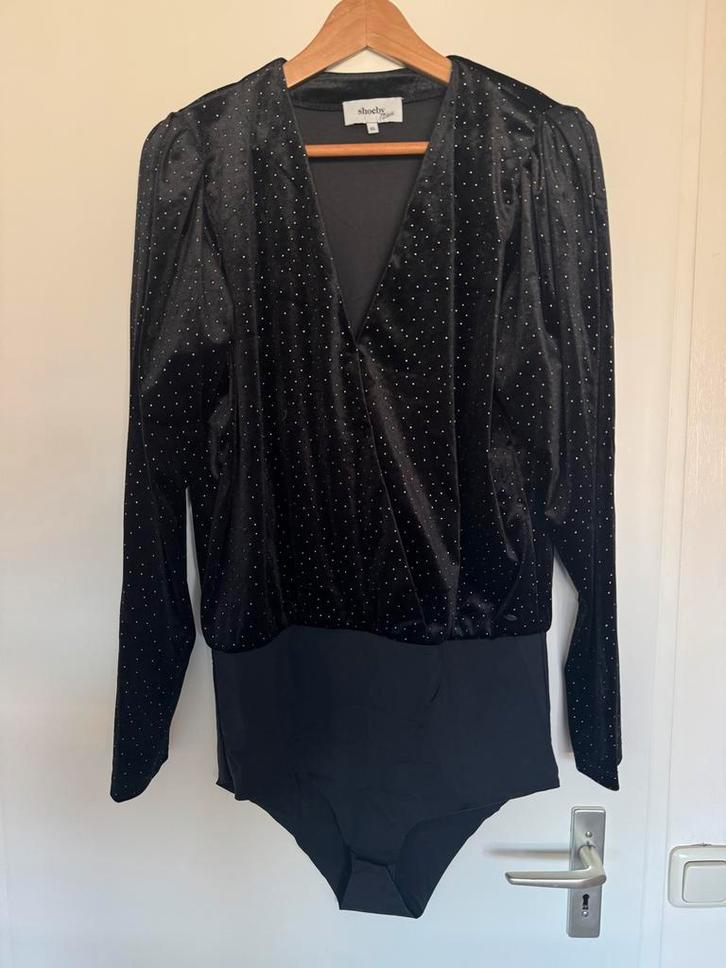 Shoeby By Nicolette Zwarte Body - Maat XXL, Kleding | Dames, Tops, Zo goed als nieuw, Maat 46/48 (XL) of groter, Zwart, Lange mouw