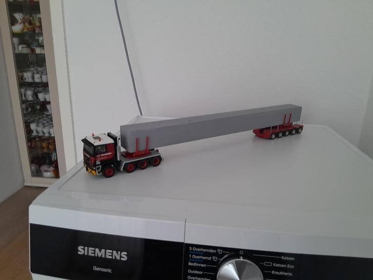 Terberg van Seumeren Transport met dolly en langtransport ., Hobby en Vrije tijd, Modelauto's | 1:50, Nieuw, Bus of Vrachtwagen