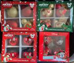 Kerstballen 4 stuks, mickey mouse, Ophalen of Verzenden, Nieuw