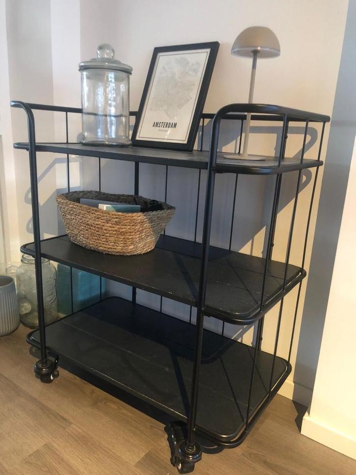 WOOOD troiley caro small, kleur zwart, Huis en Inrichting, Kasten | Overige, Gebruikt, Ophalen