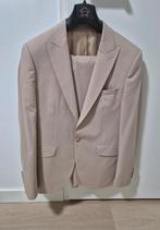 Heren pak maat 52 colbert + pantalon kleur creme te koop, Maat 52/54 (L), Beige, Ophalen of Verzenden, Zo goed als nieuw