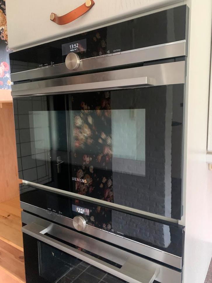 Siemens IQ700 CM636GNS1/05 compacte combi oven Inox, Witgoed en Apparatuur, Ovens, Gebruikt, Inbouw, Oven met grill, Minder dan 45 cm