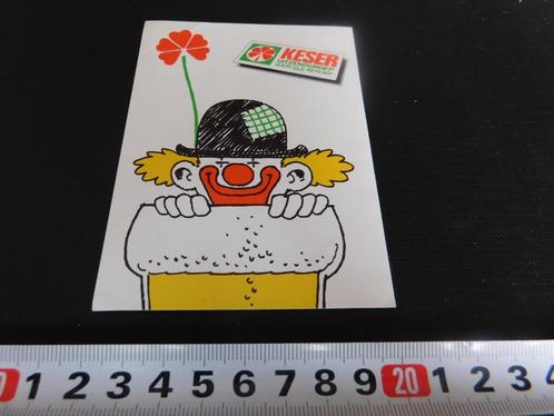 sticker KESER uitzendgroep  clown, Verzamelen, Stickers, Zo goed als nieuw, Bedrijf of Vereniging, Ophalen