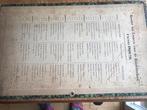 Oude Schoolplaat - Lesrooster 1869/70, Ophalen of Verzenden, Geschiedenis