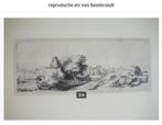 reproductie ets van Rembrandt, Antiek en Kunst, Kunst | Etsen en Gravures, Ophalen of Verzenden