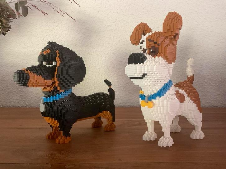 2 Mini LEGO Hondjes - Bouwplezier!, Kinderen en Baby's, Speelgoed | Duplo en Lego, Zo goed als nieuw, Complete set, Ophalen of Verzenden