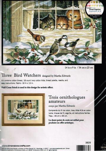 Cado dimensions borduurpakket three bird watchers oude pr. beschikbaar voor biedingen