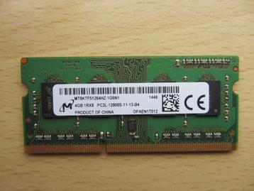 Micron 4GB PC3-12800 DDR3-1600MHz non-ECC Unbuffered CL11 20