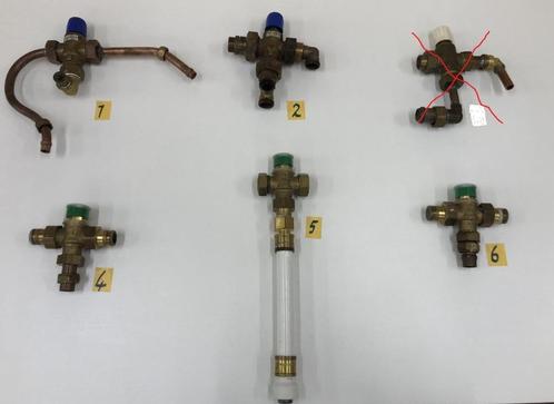 diverse mengventielen 20tot40, 30tot70, 30tot60 en 45 graden, Doe-het-zelf en Verbouw, Geisers en Boilers, Gebruikt, Boiler, Minder dan 20 liter