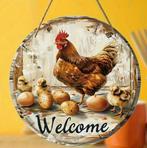 Welkombord /raamhanger Kip met kuikens, Ophalen of Verzenden, Nieuw