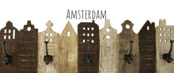 Nieuw, Aan de Amsterdamse Grachten kapstok, 81 x 25 x 10 cm beschikbaar voor biedingen