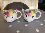 Unicorn grote mokken/ bekers, Ophalen of Verzenden, Aardewerk, Overige stijlen, Kop(pen) en/of Schotel(s)