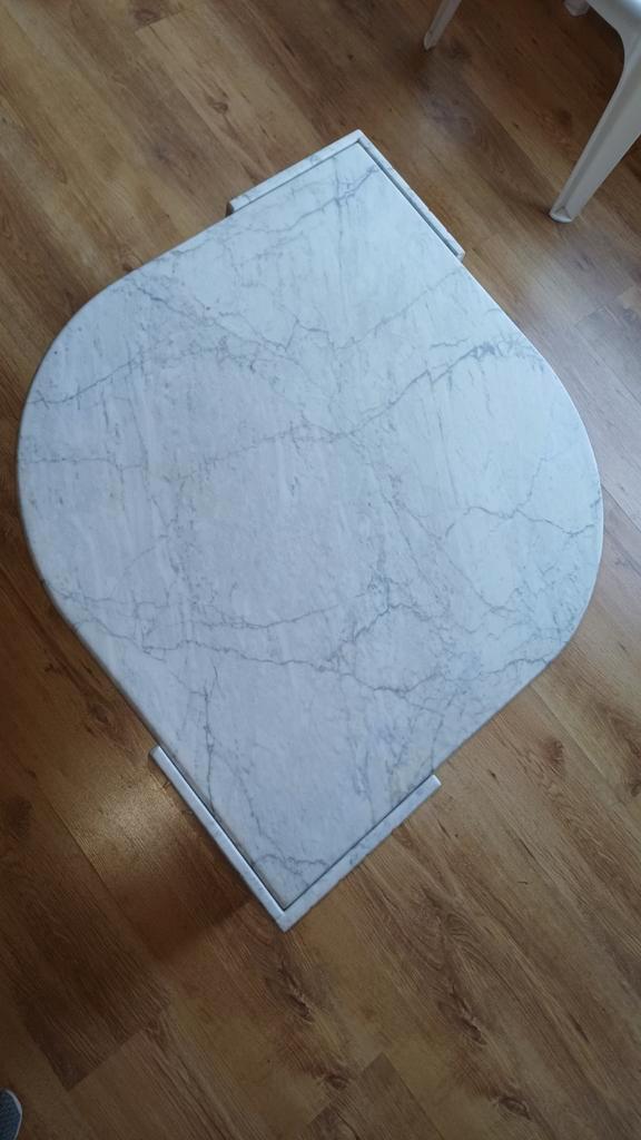 Mooie marmeren salontafel, Huis en Inrichting, Tafels | Salontafels, Gebruikt, Minder dan 50 cm, 50 tot 100 cm, 50 tot 100 cm