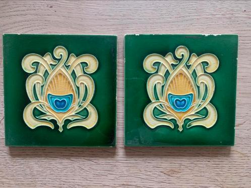 Art deco tegels 15x15 cm,  samen voor….., Antiek en Kunst, Antiek | Wandborden en Tegels, Ophalen of Verzenden