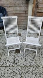 Riviera Maison Tuinstoelen - Cape Cod - 2 stuks, Ophalen, Gebruikt, Hout, Inklapbaar