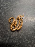 Goud broche 14 karaat, Ophalen, Minder dan 4 cm, Zo goed als nieuw, Goud
