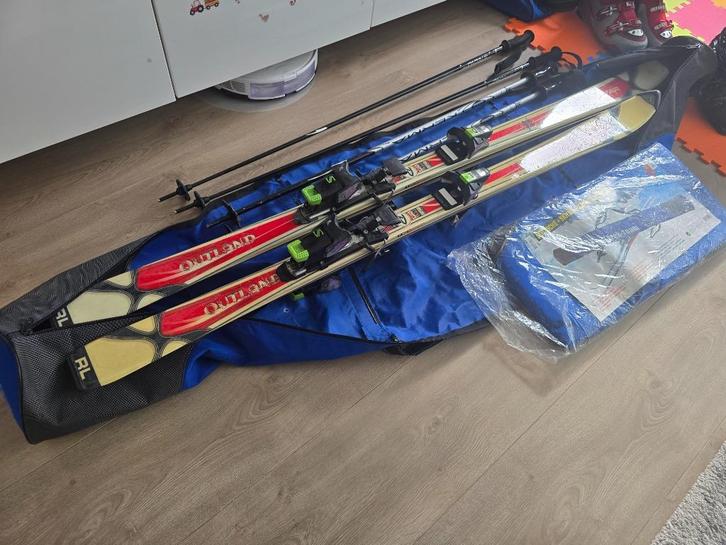 Complete Skiset: 2 paar (160+178). Bindingen, schoenen etc., Sport en Fitness, Skiën en Langlaufen, Gebruikt, Ski's, Skiën, Overige merken