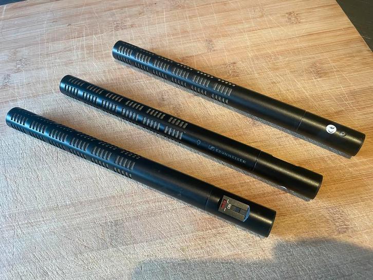 3x Sennheiser ME66 + K6P Richtmicrofoons, Muziek en Instrumenten, Microfoons, Gebruikt, Overige typen, Ophalen of Verzenden