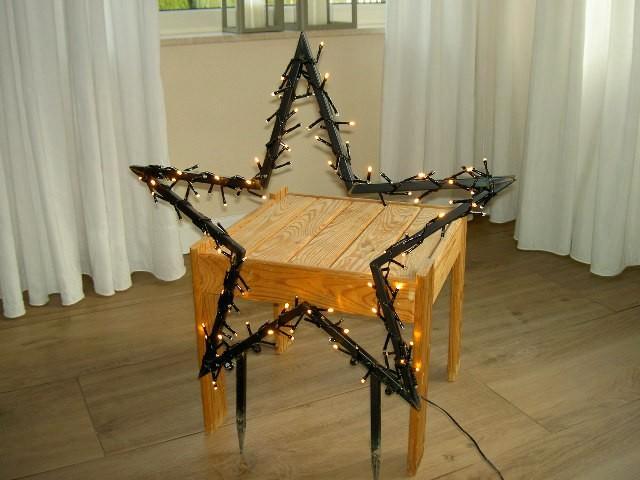 Tuinsteker Kerstster Ledverlichting,warm wit., Diversen, Kerst, Zo goed als nieuw, Ophalen of Verzenden