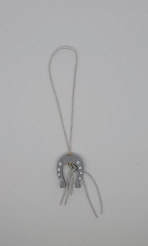 Sleutelhanger gelukshoefijzer geluk hoefijzer grijs NIEUW, Verzamelen, Sleutelhangers, Nieuw, Ophalen of Verzenden