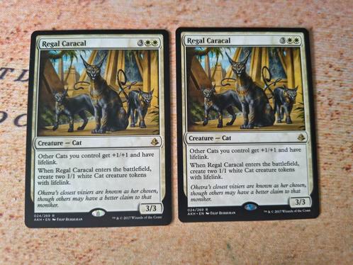 Regal Caracal 2x, Hobby en Vrije tijd, Verzamelkaartspellen | Magic the Gathering, Nieuw, Meerdere kaarten, Ophalen of Verzenden