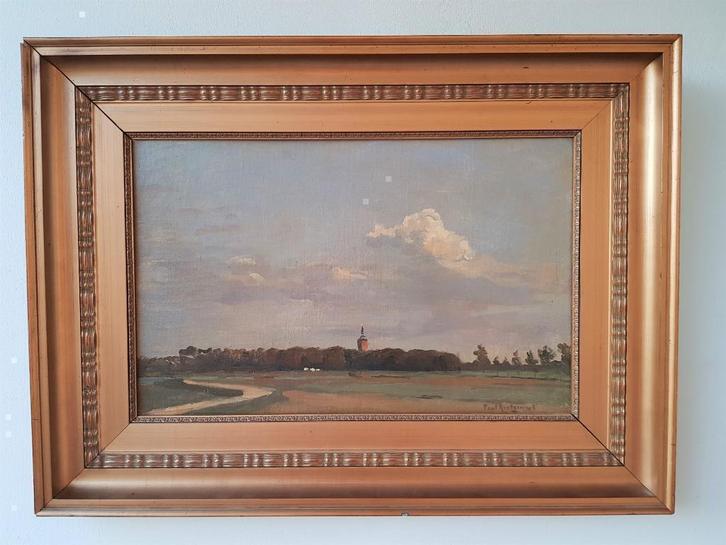 Paul Arntzenius 1883 1965 Dorpsgezicht, Antiek en Kunst, Kunst | Schilderijen | Klassiek, Ophalen of Verzenden