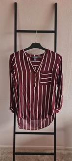 Blouse bordeaux/wit halflang (Primark maat 32), Ophalen of Verzenden, Zo goed als nieuw, Maat 34 (XS) of kleiner, Wit