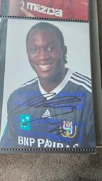 Foto originele handtekening Lukaku Anderlecht, Ophalen of Verzenden, Zo goed als nieuw, Buitenlandse clubs