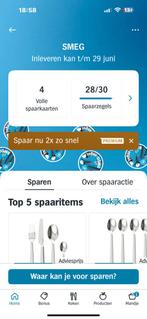 4 volle spaarkaarten Smeg AH 28 losse zegels, Hobby en Vrije tijd, Spaarzegeltjes, Ophalen of Verzenden, Volle spaarkaart