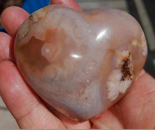 Bloem Agaat hart., Verzamelen, Mineralen en Fossielen, Mineraal, Ophalen of Verzenden