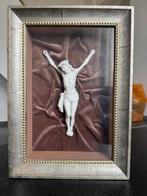 antieke biscuit Jezus in lijst, Antiek en Kunst, Antiek | Religie, Ophalen
