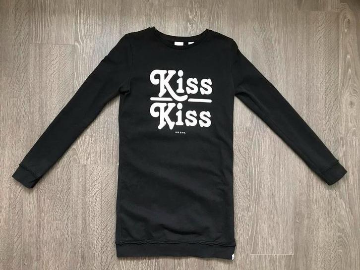 Meisjes jurkje / jurk zwart Kiss van Nik & Nik mt 14 / 164, Kinderen en Baby's, Kinderkleding | Maat 164, Gebruikt, Meisje, Jurk of Rok